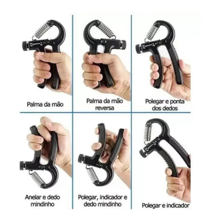 Hand Grip com Mola Ajustável 5kg A 60kg, treino Anti-Braço