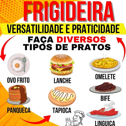 Frigideira Antiaderente Para Carne Frita Ovos Hamburguer Panela De Omelete Fundo de Comeia