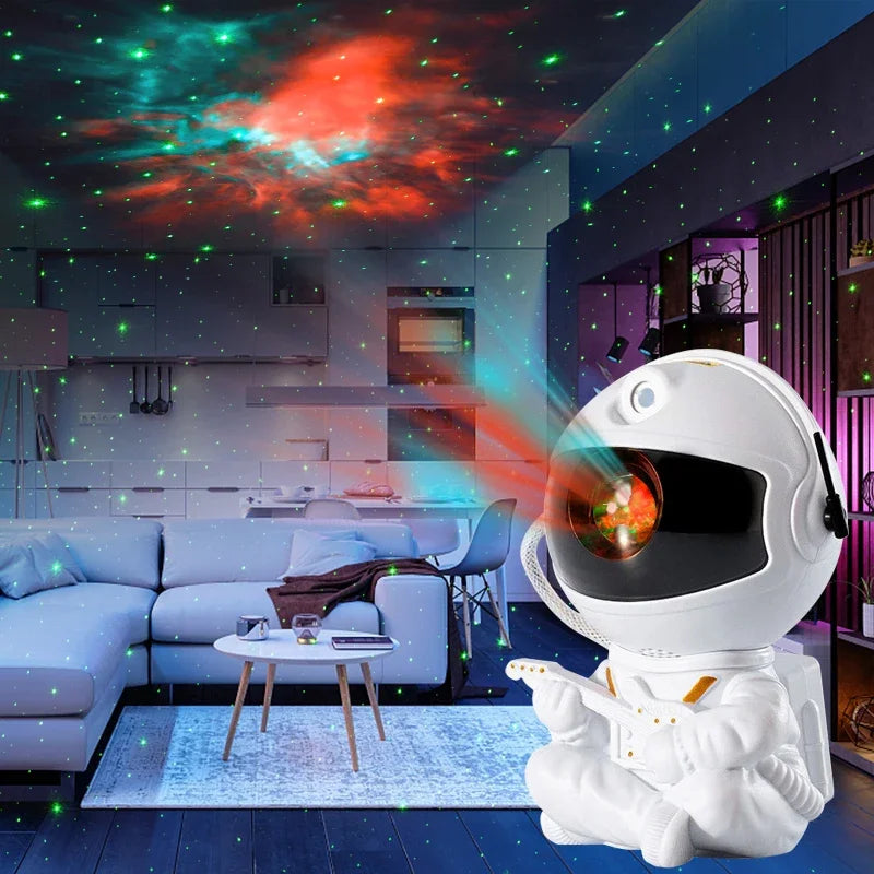 Projetor de Estrelas no teto lâmpada LED para crianças, projetor de estrela, Galaxia Noite Luz, projetor espacial astronauta, nebulosa, quarto, presente decorativo para casa