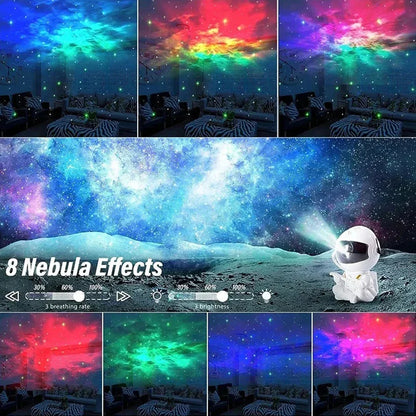 Projetor de Estrelas no teto lâmpada LED para crianças, projetor de estrela, Galaxia Noite Luz, projetor espacial astronauta, nebulosa, quarto, presente decorativo para casa