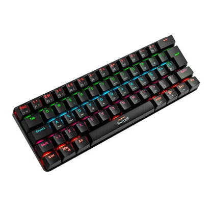 Teclado Mecanico Pro Gamer TGT Sherman Compacto, RGB, Switch Azul,  TGT-SHTKL-RBW01