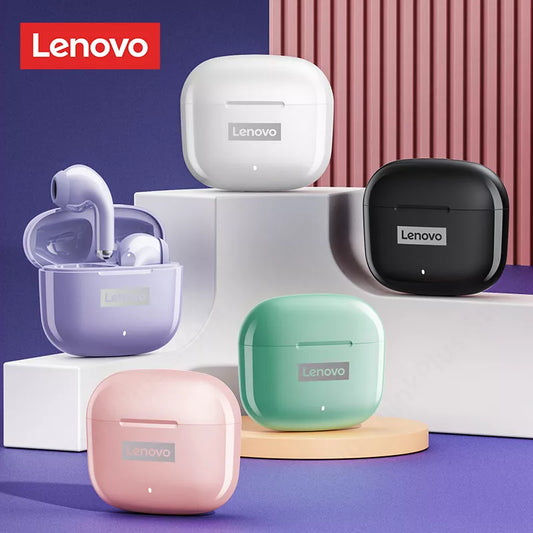 Lenovo-LP40 Pro TWS Sem Fio Bluetooth 5.1 Fones De Ouvido Com Redução De Ruído, Controle De Toque, Original, 250mAh, 2022