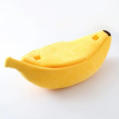 Cama Banana Fofa Portátil Para Gatos ou Cachorros Pequenos